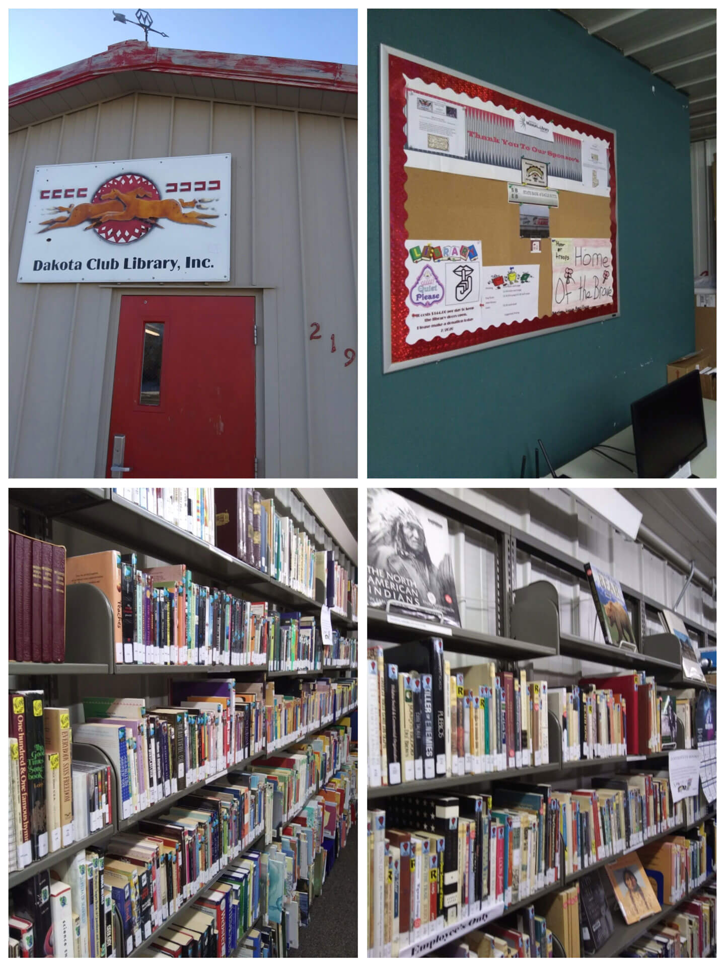 Collage of Dakota Club Library